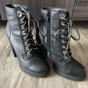 Black ALDO high heel boots